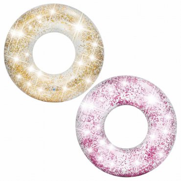 Dětská zóna - INTEX 56274 Nafukovací kruh Sparkling Glitter růžová