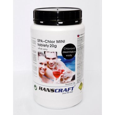 Bazény a příslušenství - HANSCRAFT SPA - Chlor MINI tablety 20g - 1 kg